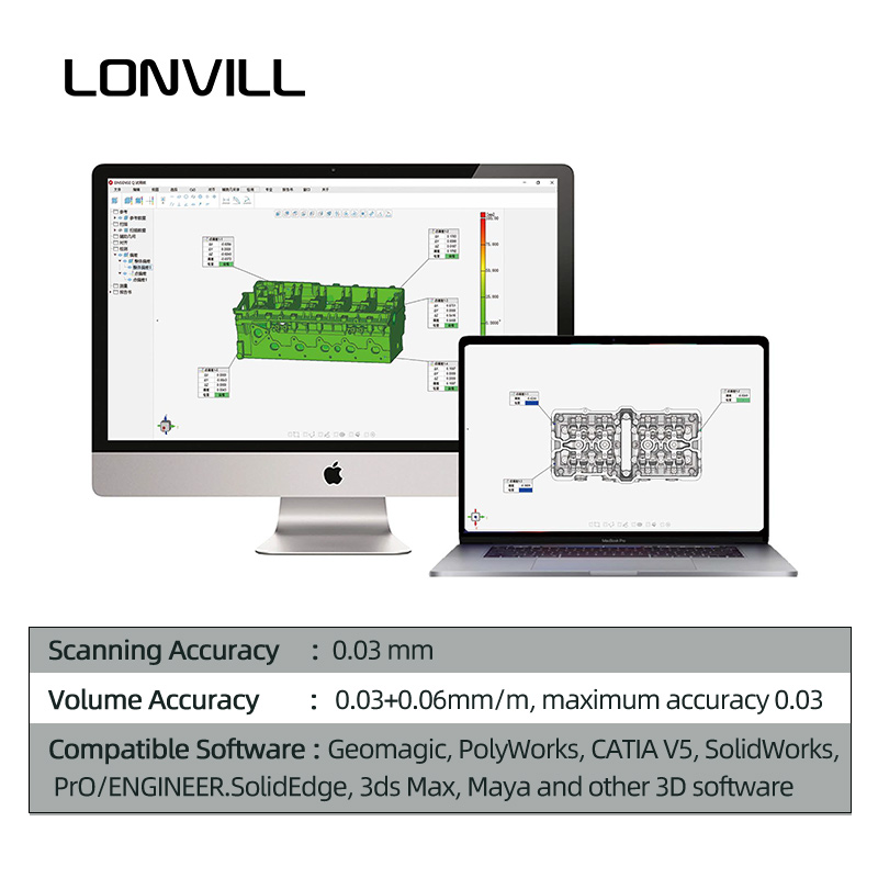 LONVILL Handheld 3D Scanning T - Handheld 3D Scanner High Precision recension och pris