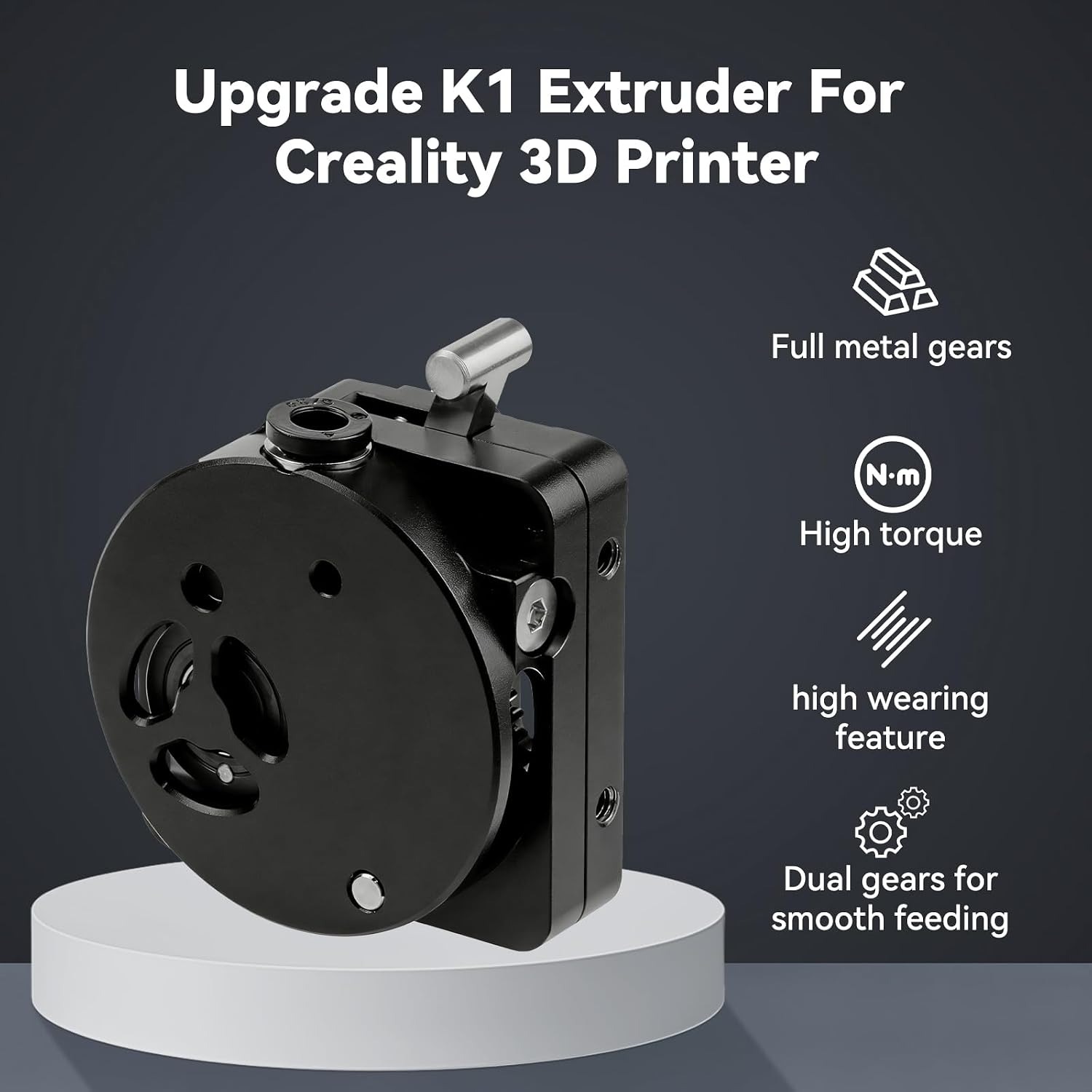 K1/K1 Max/K1C/SE Extruder, Upg - Direct Drive Dual Gear Extruder High Speed recension och pris