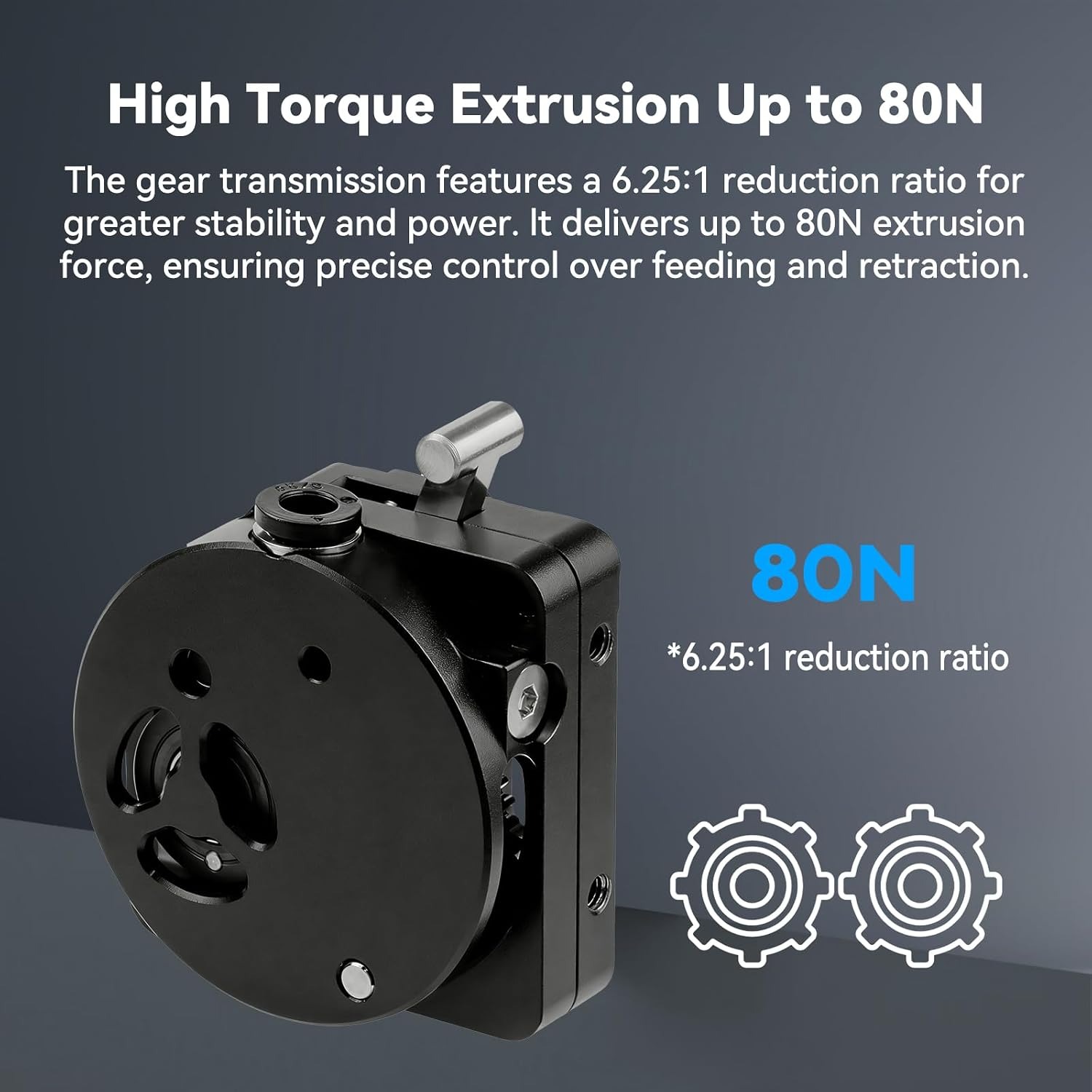 K1/K1 Max/K1C/SE Extruder, Upg - Direct Drive Dual Gear Extruder High Speed recension och pris
