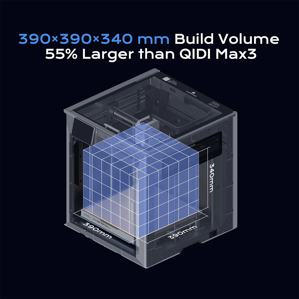 QIDI Max4 Combo 3D Printer, Up - Direct Drive Dual Gear Extruder High Speed recension och pris
